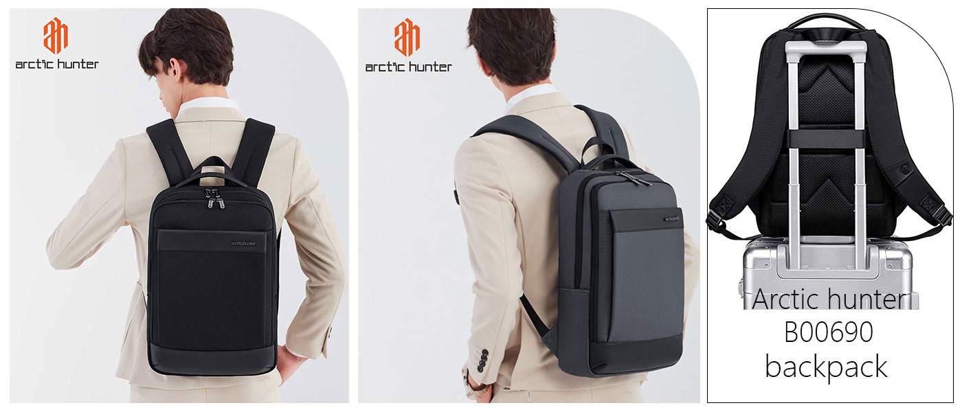 کوله پشتی آرکتیک هانتر مدل Arctic hunter B00690 مناسب لپ تاپ 15.6 اینچی